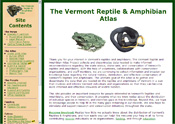 [Image as Link: screenshot of the Vermont Herp Atlas website, May 2007]